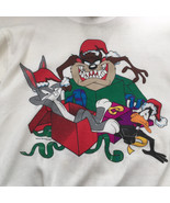 vintage retro Christmas sweatshirt Tazmanian devil bugs daffy duck  loon... - $47.65 CAD