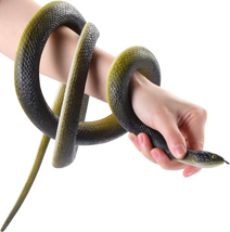 53” Large Rubber Snake Super Realistic, Fake Snake Looks so Real, Snake Toy Thic - $25.34