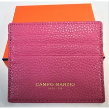 Campo Marzio Cardholder Double Sided Reversible Pink / Orange Genuine Leather - £15.92 GBP