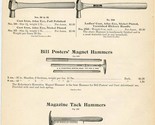 The George Tritch Hardware Co Tack Hammers &amp; Magnet Hammers Catalog Page... - $17.82