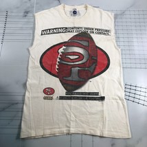 Vintage San Francisco 49ers Tank Top Mens M White Highly Explosive Football 1995 - £29.11 GBP