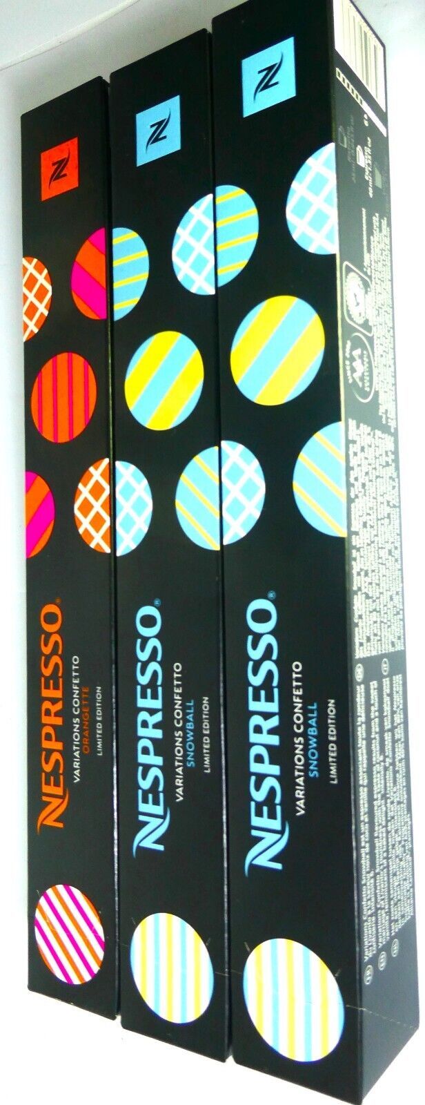Primary image for Nespresso Orangette 1 Sleeves & 2 Snowball Limited Coffee Original Line, Read