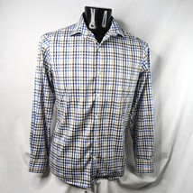 Men&#39;s Shirt Van Heusen Men&#39;s Long Sleeve Button Shirt Checker Medium - £7.61 GBP