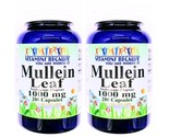 2 Bottles Mullein Leaf 1000mg, 200/400 Capsules - £25.08 GBP