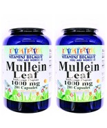 2 Bottles Mullein Leaf 1000mg, 200/400 Capsules - £24.62 GBP