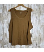 ana A New Approach Top Womens 1X Brown Tank Sleeveless NWT Cami - $223.20 MXN