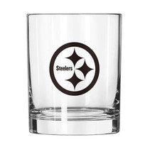 Pittsburgh Steelers 14 oz Gameday Lowball Whisky Rocks Glass - £19.46 GBP