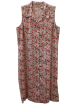 Eddie Bauer Dress Petite XL Linen Floral Max Collared Shirtdress Cottage Core - $47.97