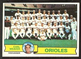 Baltimore Orioles Team Card With Earl Weaver 1979 Topps # 689 EX/EM Unmarked - £0.66 GBP