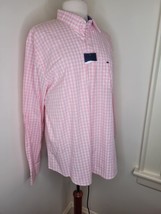 NWT Men&#39;s Crown and Ivy pink Check button down shirt Large - £13.99 GBP