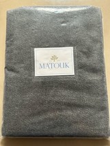 Matouk Suri Eyelash Fringe Charcoal Throw Blanket 100% Alpca 50” X 70” Bnip $297 - £148.65 GBP