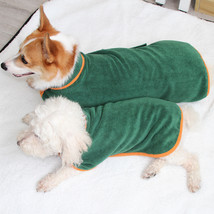 Pet Puppy Clothes Bathing Robe Neck Pet Clothes Tucked Waist Dog Shirts - £15.82 GBP+