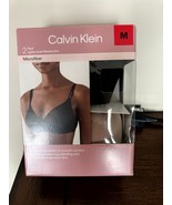 BNIP Calvin Klein 2pk Lightly padded wireless Bra, M, Microfiber, Poly/e... - $551.17 MXN