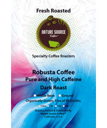 Robusta Coffee, Dark Roast, Organic, Pure Robusta, High Caffeine, Fresh ... - €11,53 EUR+