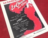 La Cage Aux Folles 1983 VTG Sheet Music Broadway Musical Comedy - $5.89