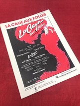La Cage Aux Folles 1983 VTG Sheet Music Broadway Musical Comedy - $5.89