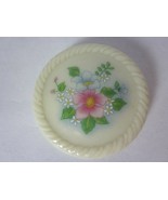 Avon Spring Bouquet Porcelain Pin 1 1/2&quot; White Lapel Floral Brooch VTG 1... - £11.83 GBP