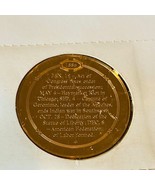 Franklin Mint Coin Medal History United States Bronze Liberty Welcomes W... - £15.70 GBP