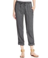 Calvin Klein Jeans Cropped Tencel Jogger Pants, Storm Gray Wash, size L, NWT - $58.50