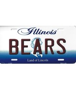 Bears Illinois State Background Metal License Plate Tag (Bears) - €12,74 EUR
