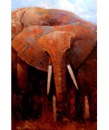 Serengeti Elephants by Kanayo Ede. Giclee print on canvas. 24&quot; x 36&quot; - £174.14 GBP