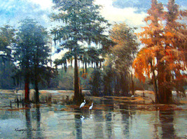 River Reflections by Kanayo Ede. Giclee print on canvas. 30&quot; x 40&quot; - $295.00