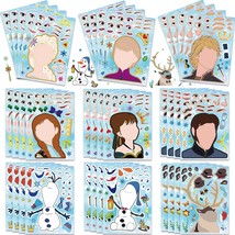 36Pcs Frozen Party Favors Stickers,Frozen Make Your Own Stickers For Kids Make A - £18.00 GBP