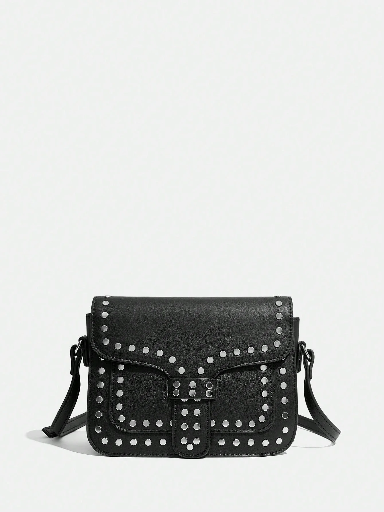 ladies luxury rivet decorative handbag fashion large capacity shoulder b... - $48.84