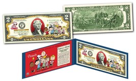 The P EAN Uts Gang $2 U.S. Bill - Charlie Brown With Snoopy - Woodstock - Franklin - £11.00 GBP