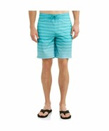 George Men&#39;s Gradient Stripe E-Board 9-Inch Swim Short Blue Size 3XL/3XG... - $26.38 CAD