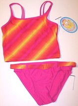 NWT Angel Beach Girl&#39;s Pink Tankini 2 Pc. Swimsuit 10, 12, 14 or 16 - £13.12 GBP
