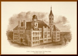 Beautiful Durfee High School Photo/Placemat, Fall River, Mass/MA/Massachusetts - £23.98 GBP