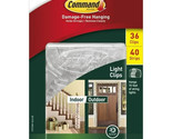Command Outdoor Light Clips Club Pack, 36 Clips, 40 Strips - $13.43