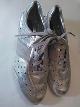 Guess Shoes  metallic cromed Size 7.5 - £14.61 GBP