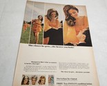 Nice &#39;N Easy by Clairol woman running to man romantic couple Vtg Print A... - $7.98