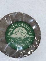 Vintage Winter Carnival - PINBACK Missing Pin - $1.99