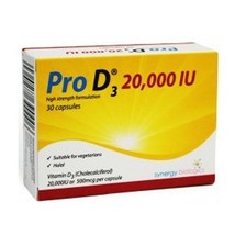 Pro D3 Vitamin D3 20000IU Capsules x 30 - £31.56 GBP