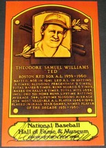 Extremely Rare! Ted Williams Signed Dexter Red Hof Postcard Plaque Jsa Loa! - £265.10 GBP