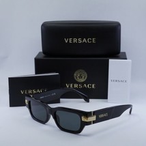 VERSACE VE4465 GB1/87 Black/Dark Grey 53-18-145 Sunglasses New Authentic - $239.56