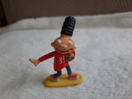 2001 Nickelodeon 2&quot; Viacom Hey Arnold Gerald Mini PVC Action Figure W/Football  - £3.13 GBP