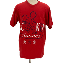 VTG Mickey Unlimited Mickey Mouse Classics Red T Shirt Size XL Stars  - $39.59