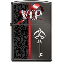 Zippo Lighter - VIP with Key Black Ice - 853928 - £30.90 GBP