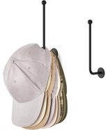 2 Pcs Hat Organizer Modern Metal Baseball Caps Holder Rack Wall Mount 7.... - $239.62 MXN