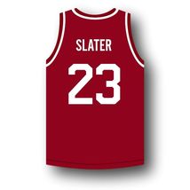 AC Slater #23 Bayside Saved By The Bell Basketball Jersey Maroon Any Size image 2