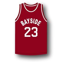 AC Slater #23 Bayside Saved By The Bell Basketball Jersey Maroon Any Size image 4