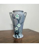 Vintage Hand Painted Japan Moriage Vase Cherry Blossom pattern w handles... - £15.59 GBP