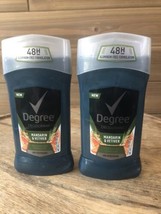 (2) Degree Mandarin &amp; Vetiver Deodorant 48H Aluminum Free Formulation New - £29.38 GBP
