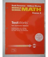 middle school math course 2 test works test and practice Software [Paper... - £10.35 GBP