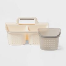 Room Essentials 2-in-1 Shower Caddy for Dorm Beige Polypropylene - €14,98 EUR Room Essentials 2-in-1 Shower Caddy for Dorm Beige Polypropylene - €14,98 EUR