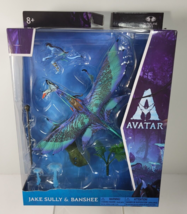 Avatar McFarlane World of Pandora Jake Skully &amp; Banshee Deluxe Figure Lot Sealed - £15.87 GBP
